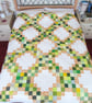 Traditional Patchwork Quilt in Spring Fresh Colours - Image 3