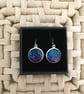 Round Tricolour Drop Earrings - Image 1