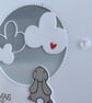 Christmas Card - Rabbit With Clouds - Stormy Blue - Christmas Wishes - Image 9