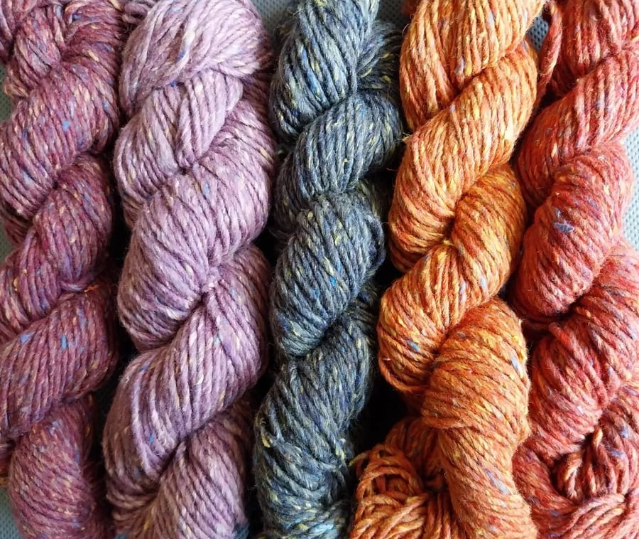 100g Yarn  Craft Pack 5 x 20g SIRDAR LuxuriousTweedDK