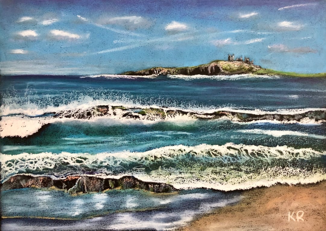 Dunstanburgh Castle, Northumberland, 10x8" giclee print