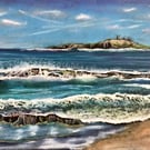 Dunstanburgh Castle, Northumberland, 10x8" giclee print