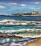 Dunstanburgh Castle, Northumberland, 10x8" giclee print