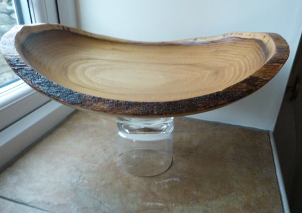 ELLIPTICAL  NATURAL  EDGE   BOWL