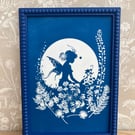 Fairy Garden, Fairy Art Gift, Cyanotype Art.