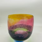 Stripey Bowl with Sandblasted Detail