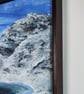 Yr Wyddfa Snowdon, Wales, Frosty December mountain in winter painting - Image 3