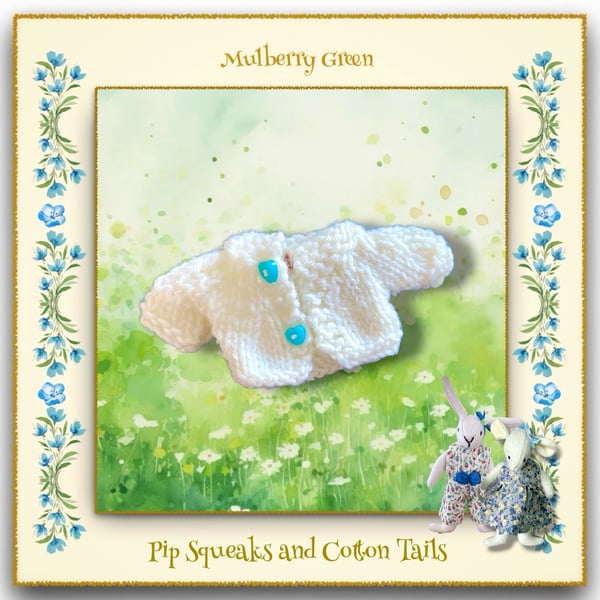 Pip Squeaks and Cotton Tails Ivory Cardigan 