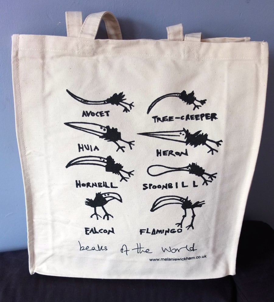 Canvas Tote Bag - Birds