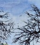 "Winter sunshine "  original mixed media landscape painting  - Image 3