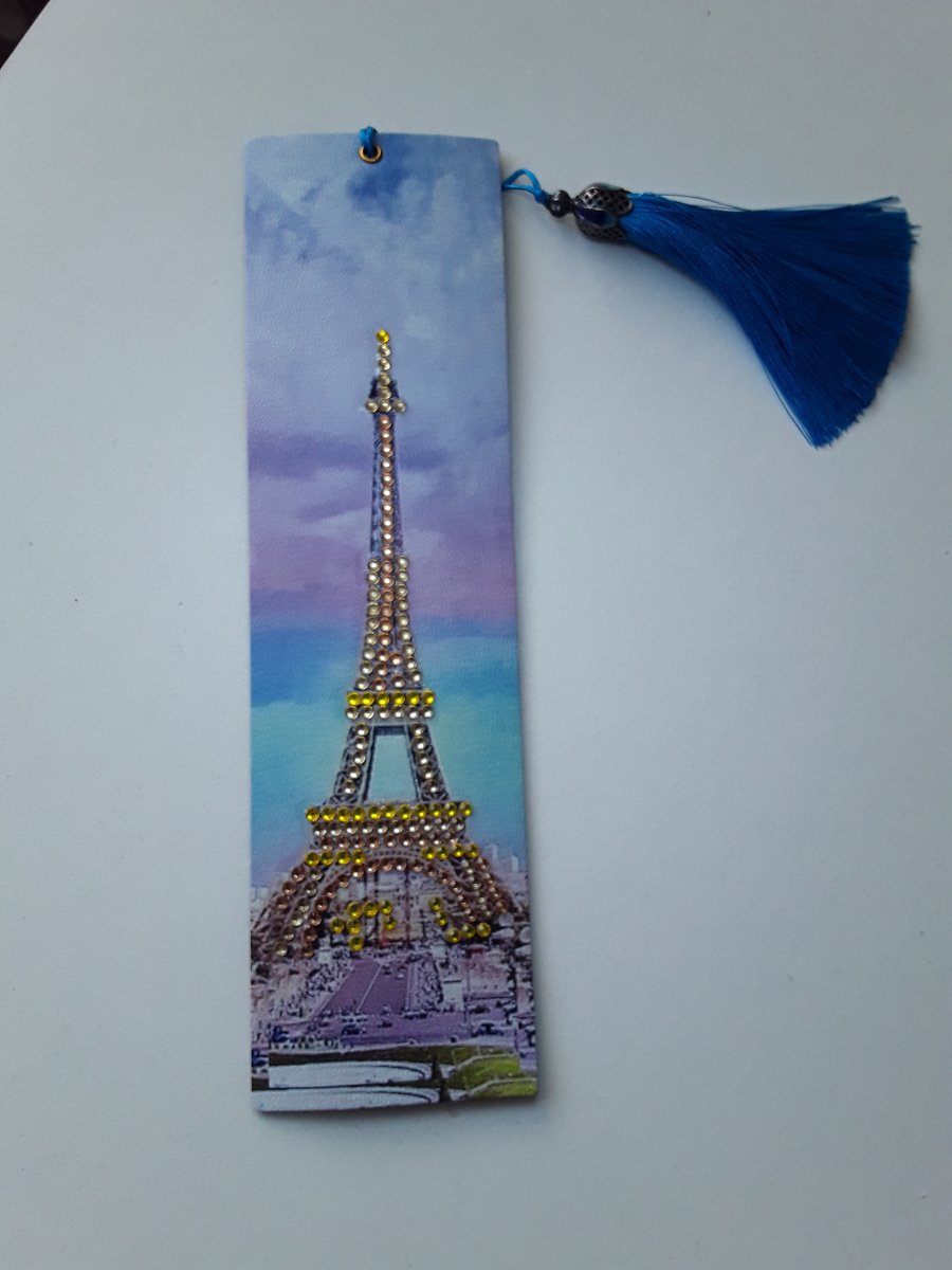 Eiffel Tower leather bookmark 