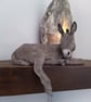 Dylan the Donkey LIGHTWEIGHT Shelf Sleeper, indoor Ornament,  Farm yard Animal