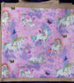 Unicorns & Butterflies Medium Jute Bag - Image 1