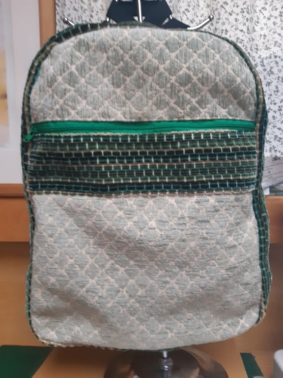 Green backpack