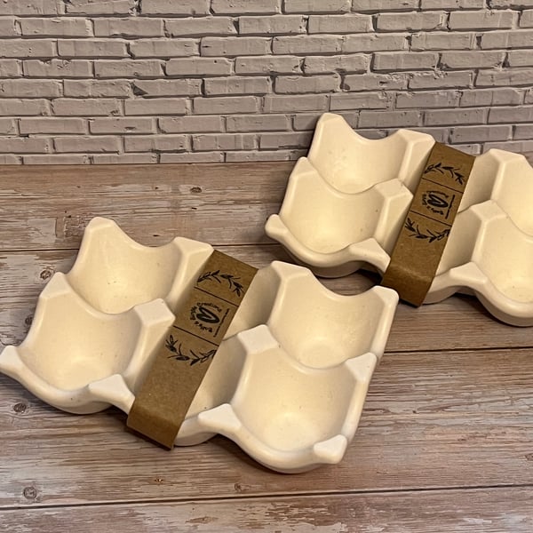 Creamy White Egg Holder