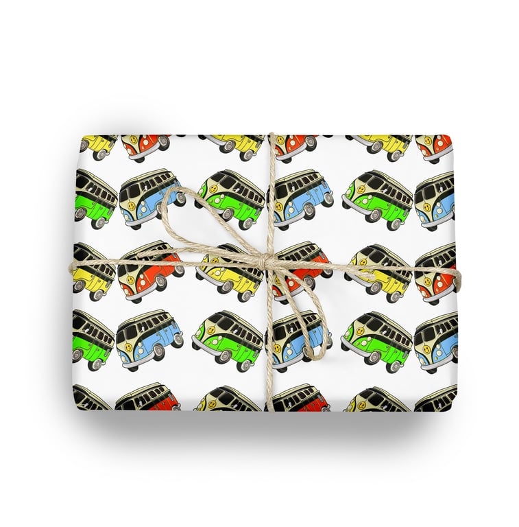 Camper van wrapping paper