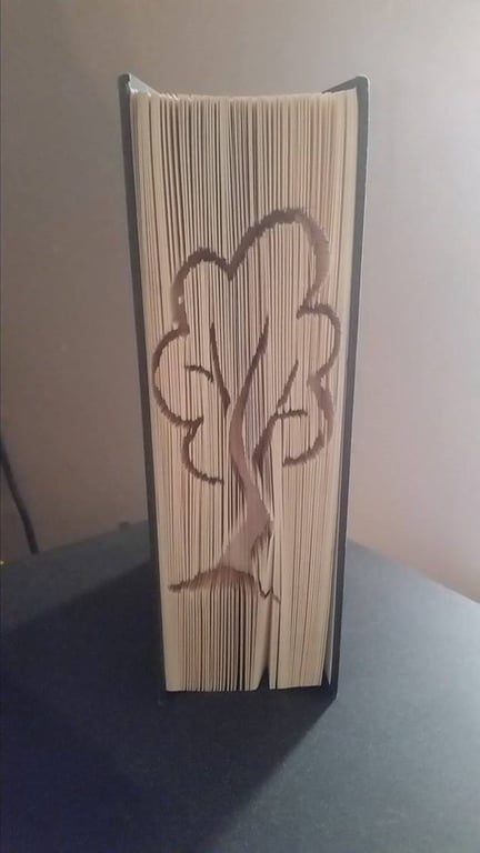 Simple Tree CUT & FOLD Book Folding Pattern - EMAILED PDF PATTERN