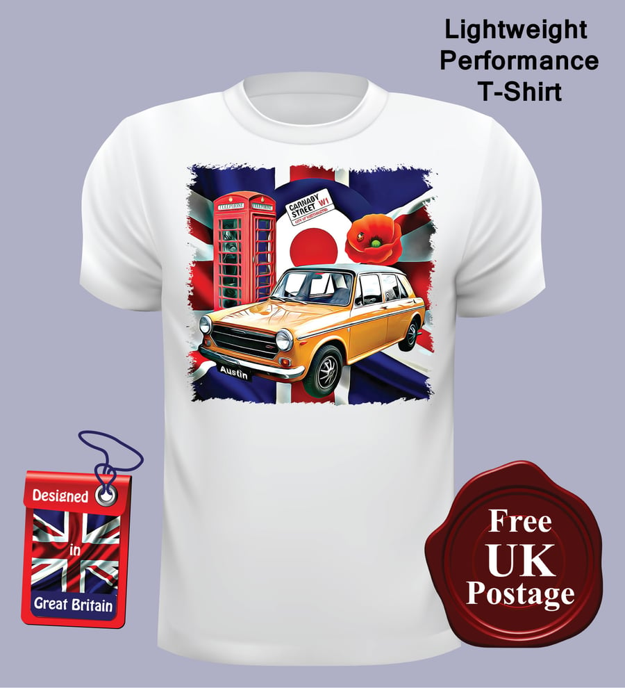 Austin 1300 GT T Shirt, Mens T Shirt, Choose Your Size