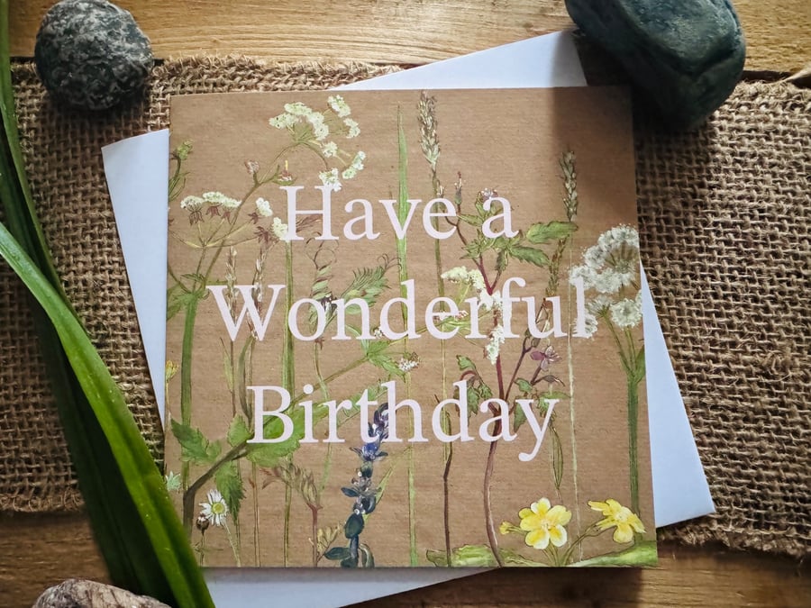 Have A Wonderful Birthday greeting card