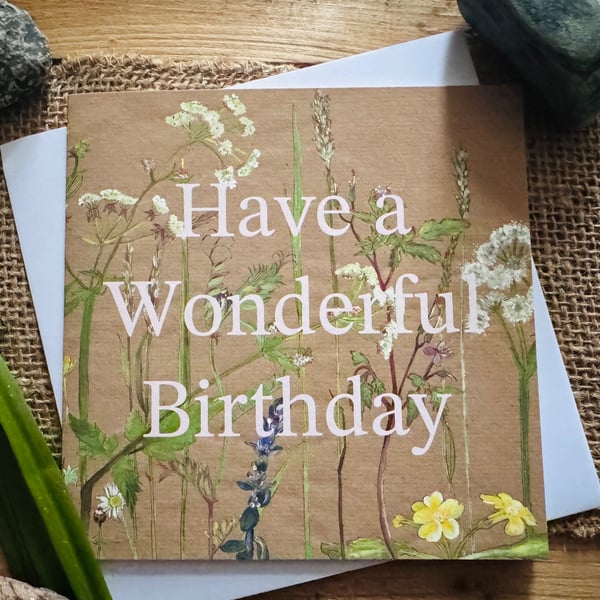Have A Wonderful Birthday greeting card