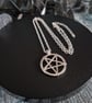 Inverted Pentagram Occult Necklace 18 inch Chain - Image 3