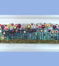 HANDMADE FUSED GLASS 'IN THE GARDEN' PICTURE. - Image 1