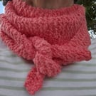 Hand Knit Scarflette