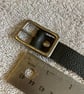 Black leather choker with 2 Spikes and 3 Red Gemstones - Image 3
