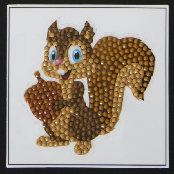 Squirrel crystal art sticker