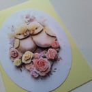 Easter card. 3D Easter card. Chick's. Ref 402