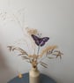 Purple Emporer Hand Crafted Stained Glass Plant Stake Beautiful gift - Image 2