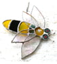  Bee Stained Glass Suncatcher Bumble Queen Insect - Image 4