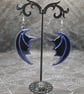 Resin Dragon Wing Earrings: Gothic Dangle Earrings - Image 4
