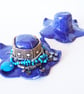 Campanula Flower Ceramic Jewellery Holder - Handmade - Image 6