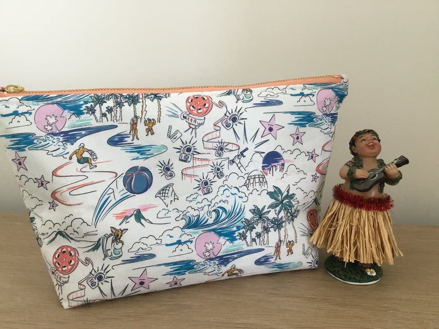 Liberty Fabric Large Make up Bag