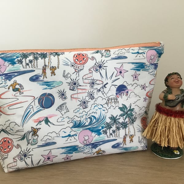 Liberty Fabric Large Make up Bag