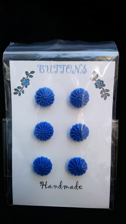 Buttons Handmade Embroidered Yorkshire Style 