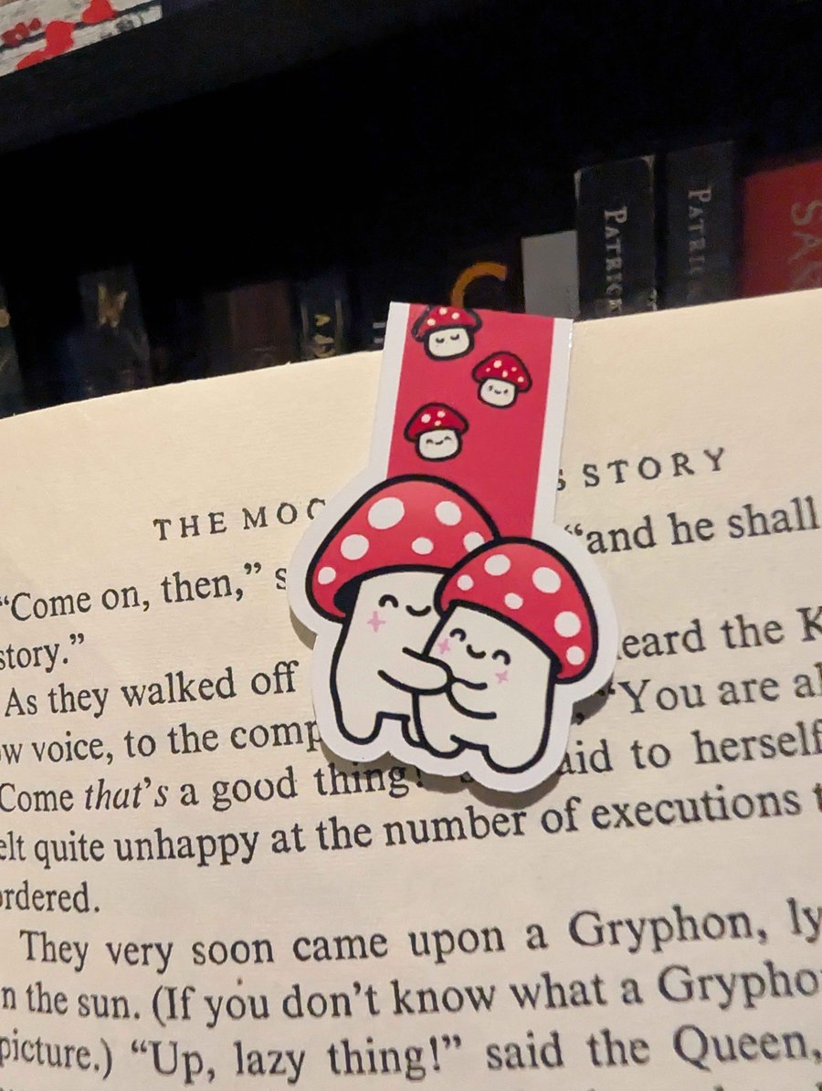 Mushroom Couple Magnetic Bookmark