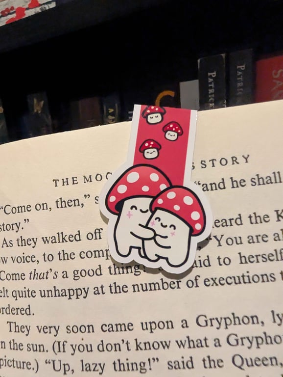 Mushroom Couple Magnetic Bookmark