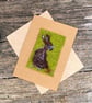 Hare greetings card, birthday card, Sympathy card, thank you card