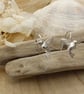 Dainty Hummingbird Sterling Silver Earrings - Image 7