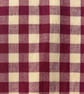 Wine Gingham Linen-Cotton Fabric, Medium Weight, by the metre