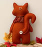 Decorative felt fox, hand sewn woodland fox, hanging decoration  - Image 9