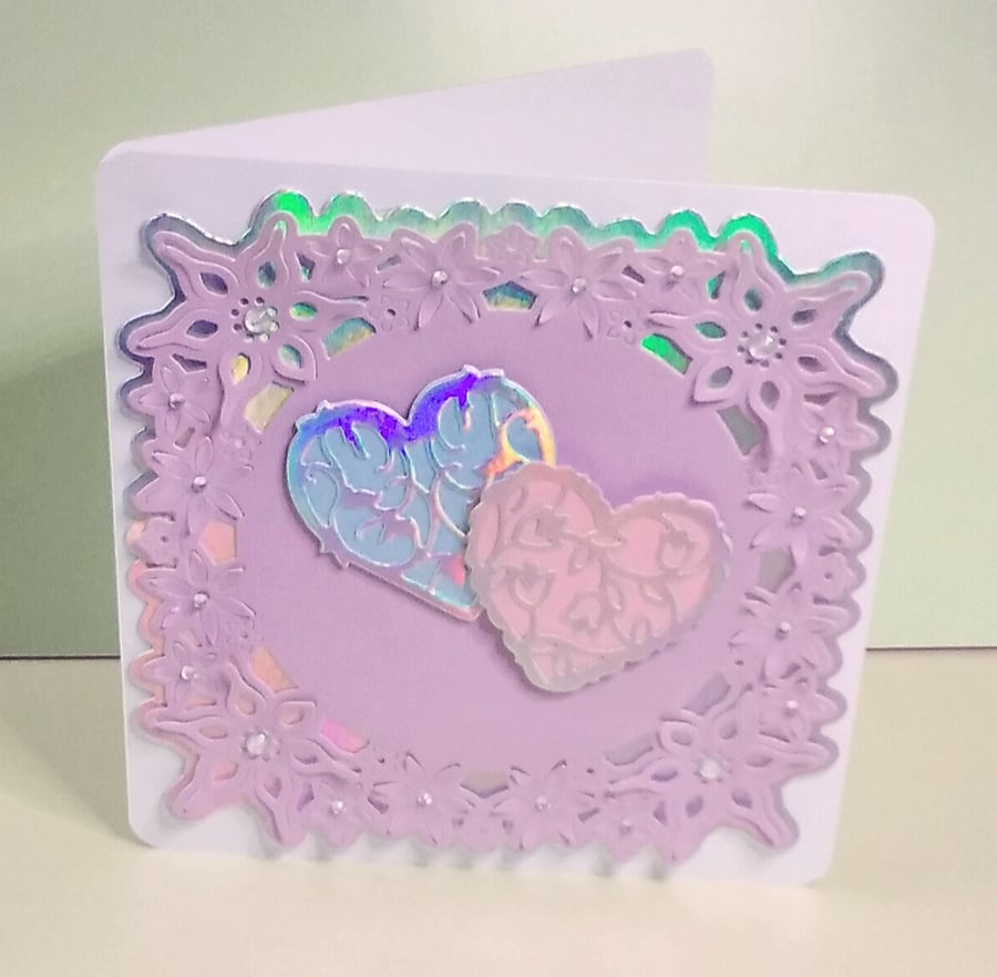 Card for Valentine's Day or Anniversary, Can Be Personalised 