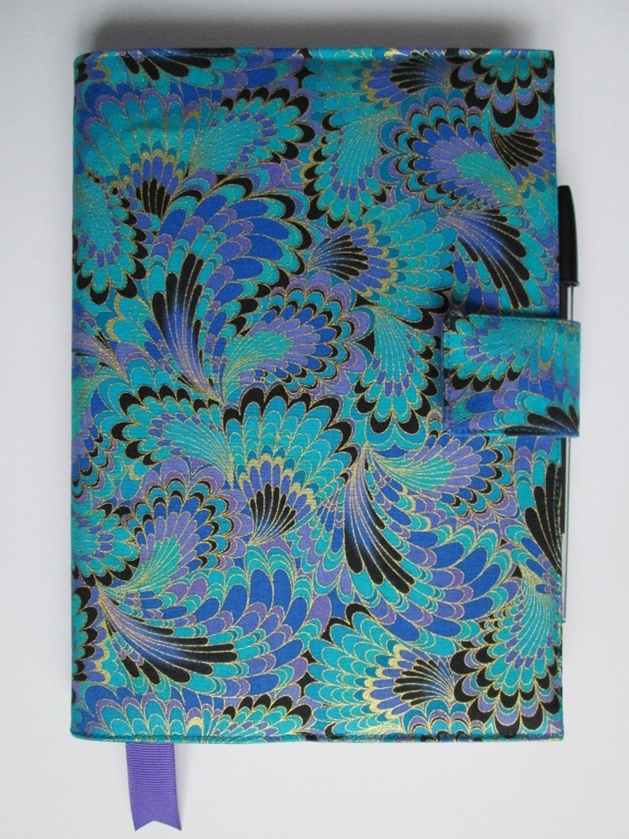 A5 Blue and Purple Reusable Notebook Cover