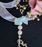 Something blue personalised bouquet charm