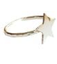 Star Signet Ring Sterling Silver .925 Jewellery Gift Hammered Band UK Size P - Image 4