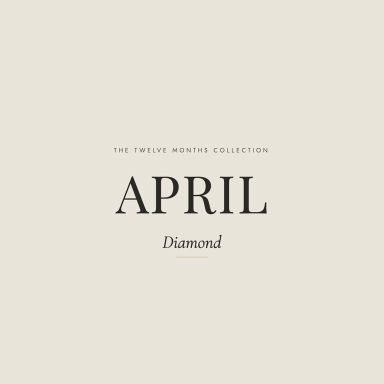 April Birthstone Ring - Hammered Silver & Diamond - Handmade in England