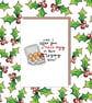Frank Reynolds Always Sunny in Philadelphia Nice Egg Christmas Card