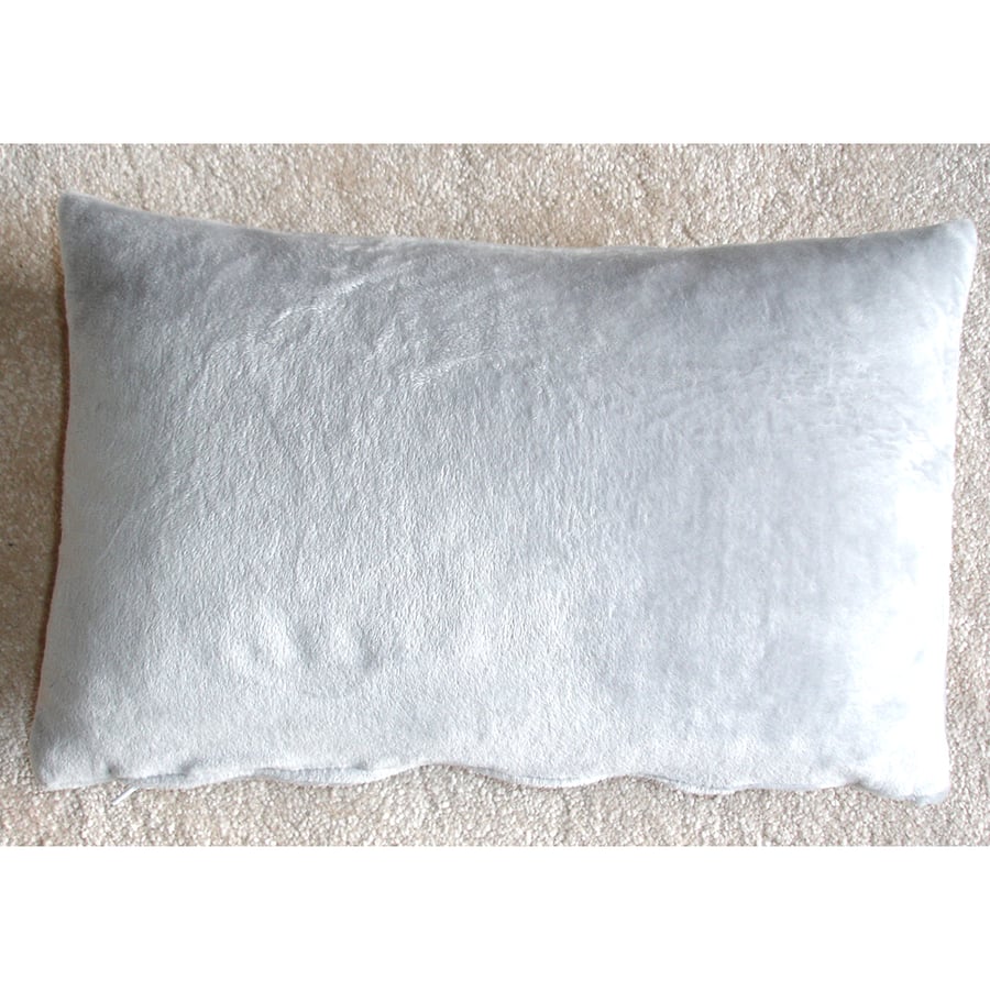 Tempur Travel Pillow Cover 16x10 Soft Cuddlesoft Minky Grey SMALL